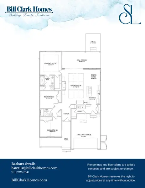 2D floor plan layout of this home in Sidbury Landing, Wilmington, NC (Image 2). 2D floor plan layout of this home in Sidbury Landing, Wilmington, NC (Image 2).
