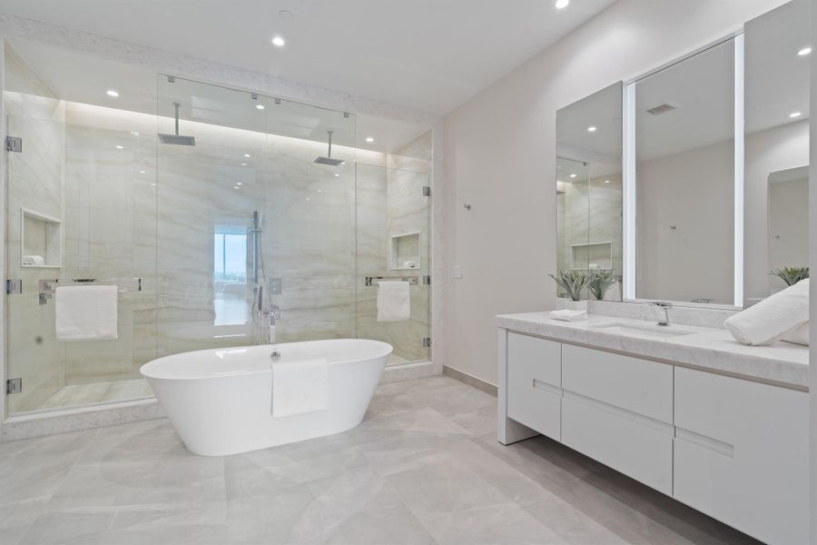 Furnished interior view inside a new home in Alina Residences, Boca Raton (Image 8). Furnished interior view inside a new home in Alina Residences, Boca Raton (Image 8).