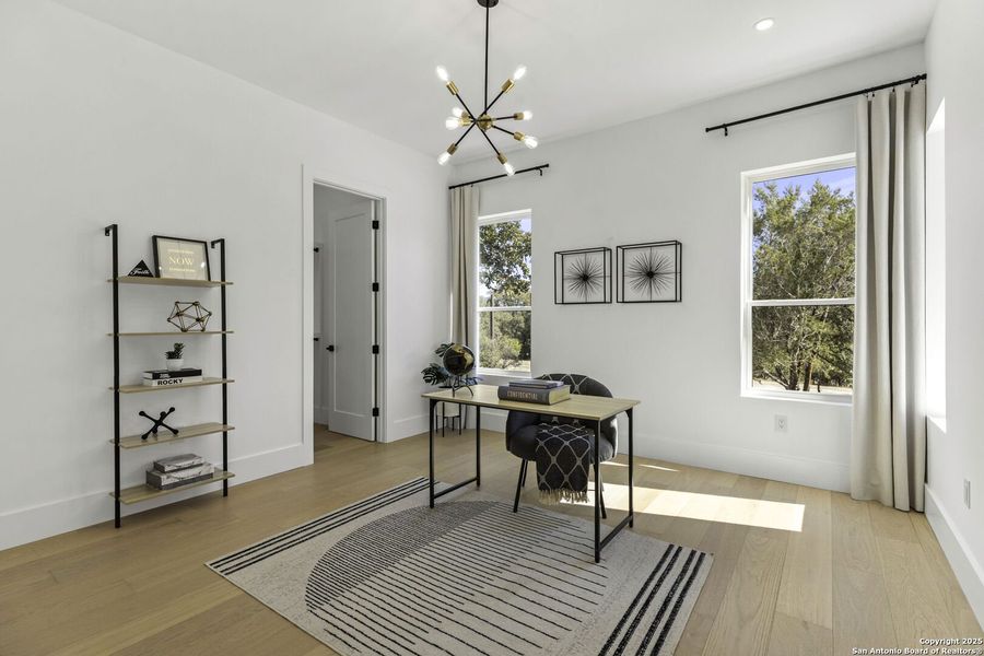 Furnished interior view inside a new home in , Boerne (Image 9).