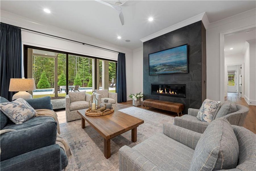 Furnished interior view inside a new home in , Alpharetta (Image 55).