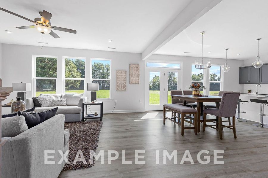 Representative furnished interior of a home built from the The Chestnut by Davidson Homes LLC in Wendell Ridge, Wendell (Image 6).
