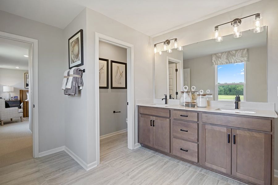 Representative furnished interior of a home built from the 2338 Modeled by KB Home in Cottages at Clovis Point, Kings Mountain (Image 15).