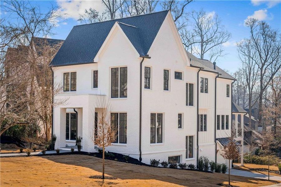 Front exterior of a new home in , Atlanta, GA, highlighting curb appeal (Image 2). Front exterior of a new home in , Atlanta, GA, highlighting curb appeal (Image 2).