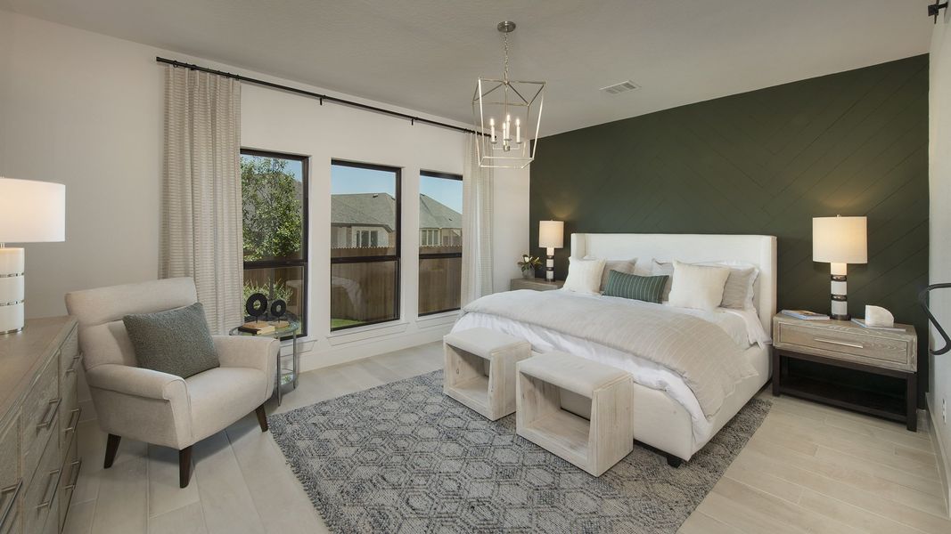 Furnished interior view inside a new home in Weston Oaks 55', San Antonio (Image 8). Furnished interior view inside a new home in Weston Oaks 55', San Antonio (Image 8).