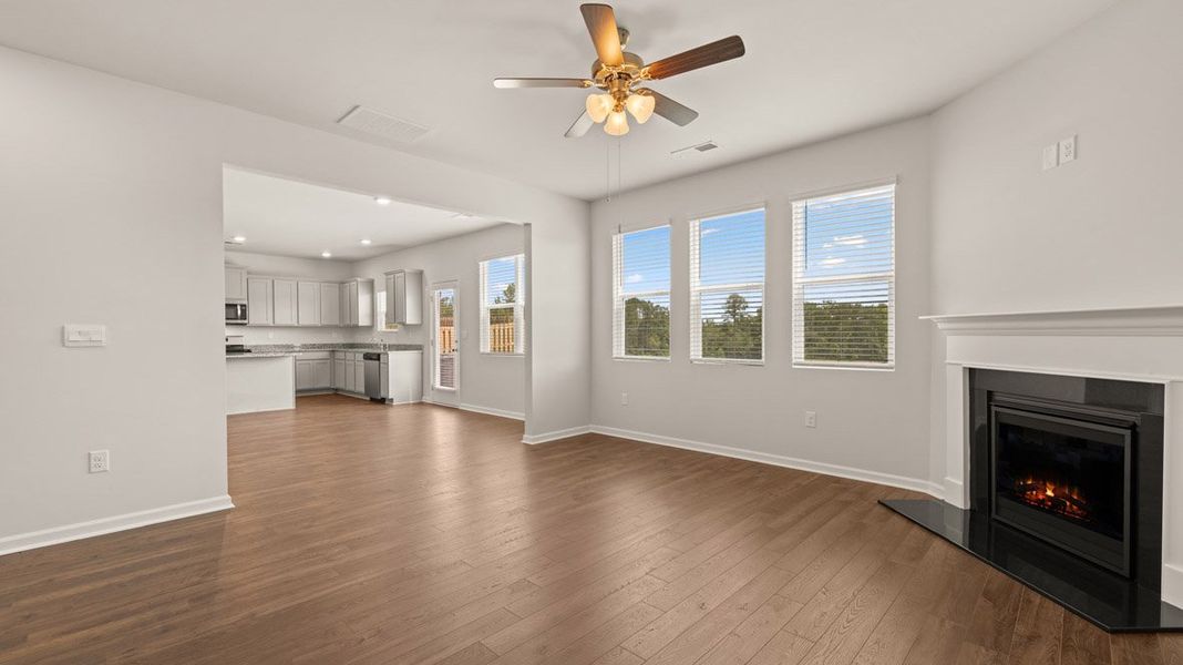 Representative unfurnished interior of a home built from the Grayson by D.R. Horton in Highland Hills, Graniteville (Image 16).