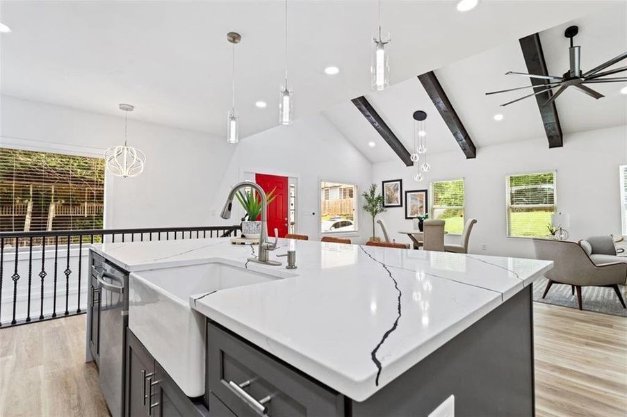 Furnished interior view inside a new home in , Atlanta (Image 12).