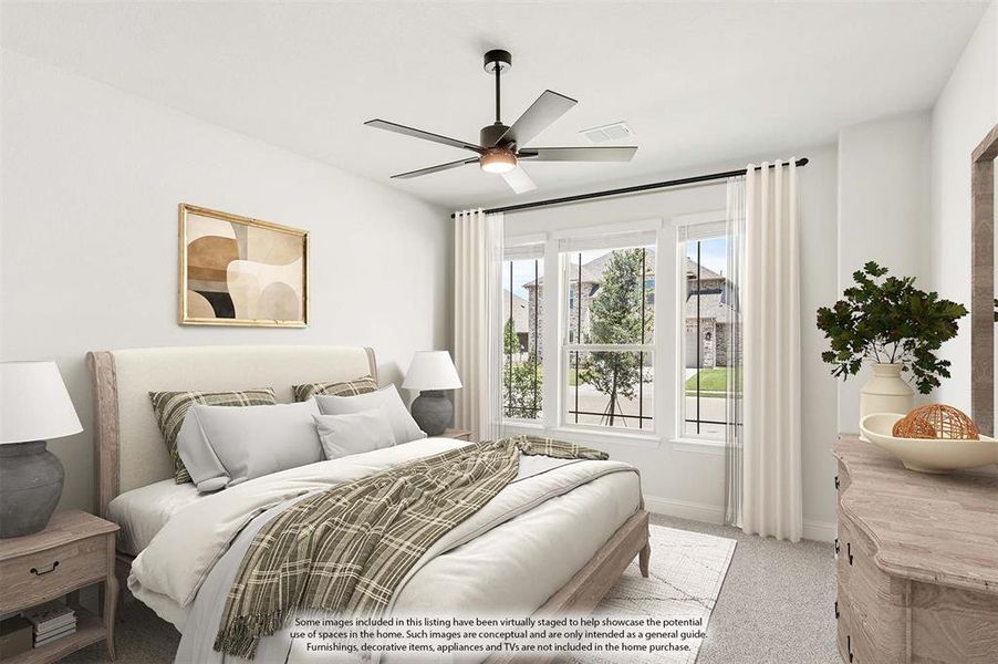 Furnished interior view inside a new home in Chaparral Park, Oak Point (Image 6).