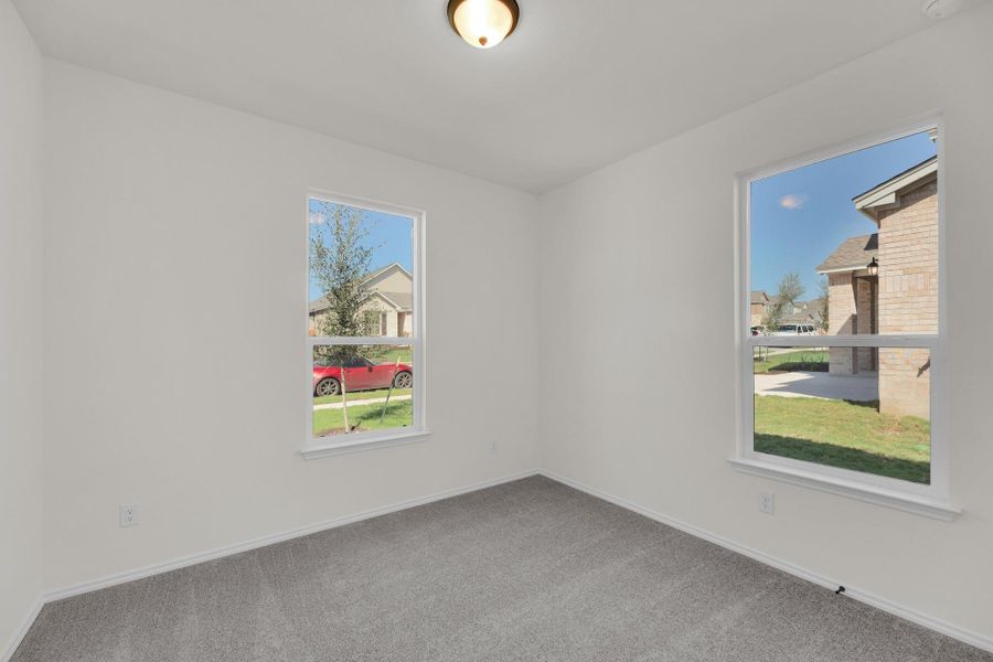 Spacious, unfurnished interior of a new home in Salerno - Classic Collection, Round Rock (Image 15). Spacious, unfurnished interior of a new home in Salerno - Classic Collection, Round Rock (Image 15).