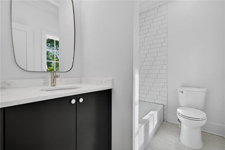 Furnished interior view inside a new home in , Atlanta (Image 34).