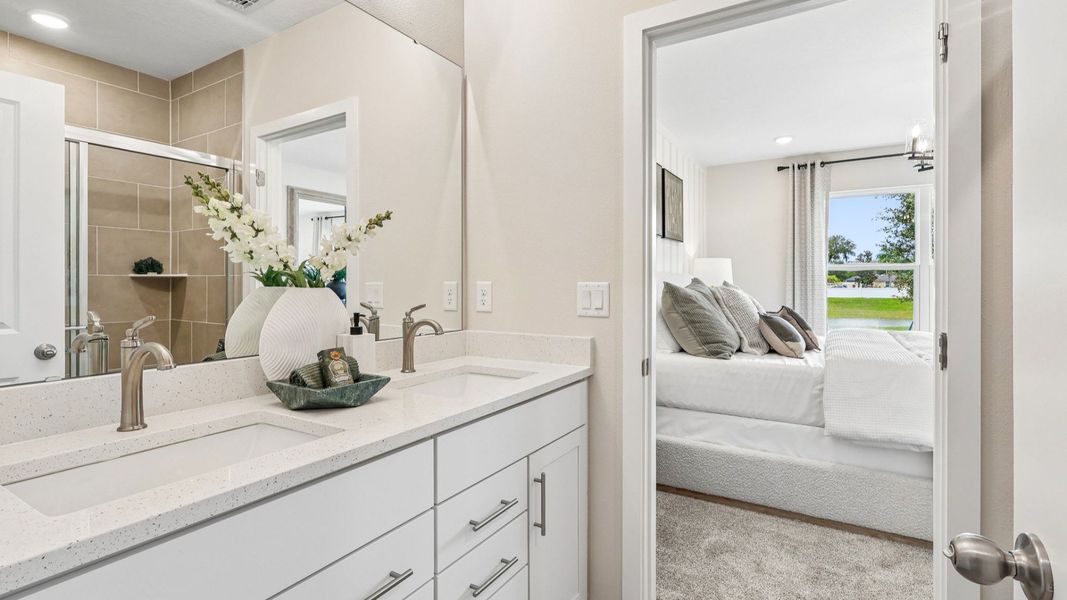 Flagler Floor Plan Primary Suite with en suite bath by DRB Homes in Willowbrook North New Homes in Winter Haven Florida Flagler Floor Plan Primary Suite with en suite bath by DRB Homes in Willowbrook North New Homes in Winter Haven Florida