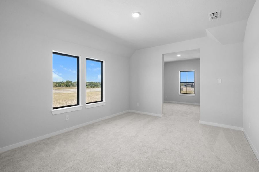 Spacious, unfurnished interior of a new home in Bridgeland 45', 50', 70', Cypress (Image 6). Spacious, unfurnished interior of a new home in Bridgeland 45', 50', 70', Cypress (Image 6).