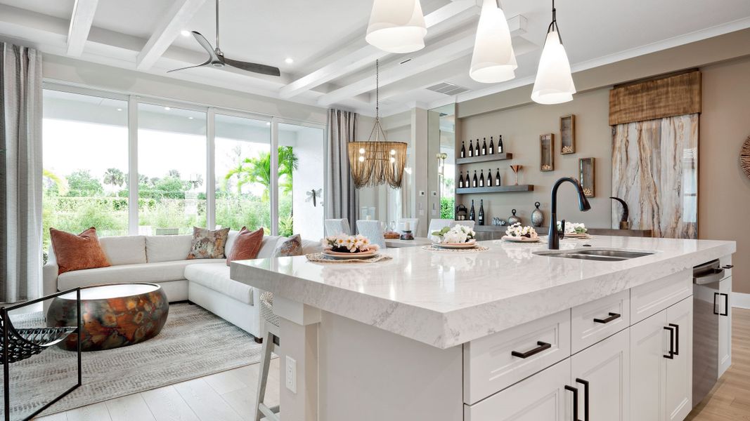 Island Kitchen into Great Room