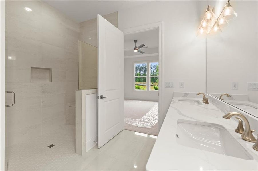 Furnished interior view inside a new home in , Kennesaw (Image 13).