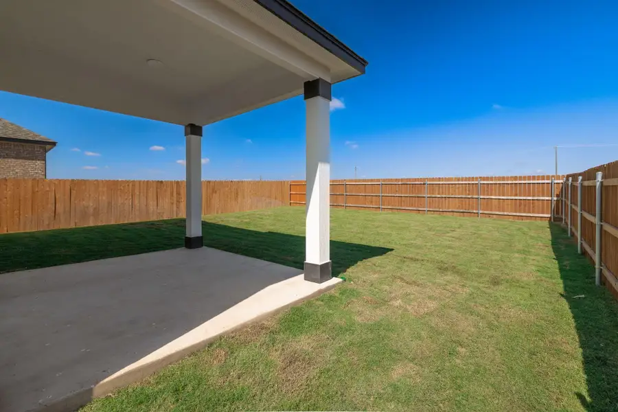 Exterior details and patio area of a home in Salerno - Heritage Collection, Round Rock (Image 3). Exterior details and patio area of a home in Salerno - Heritage Collection, Round Rock (Image 3).