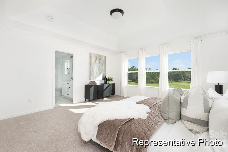 Furnished interior view inside a new home in Morgan Hills, Albemarle (Image 3).