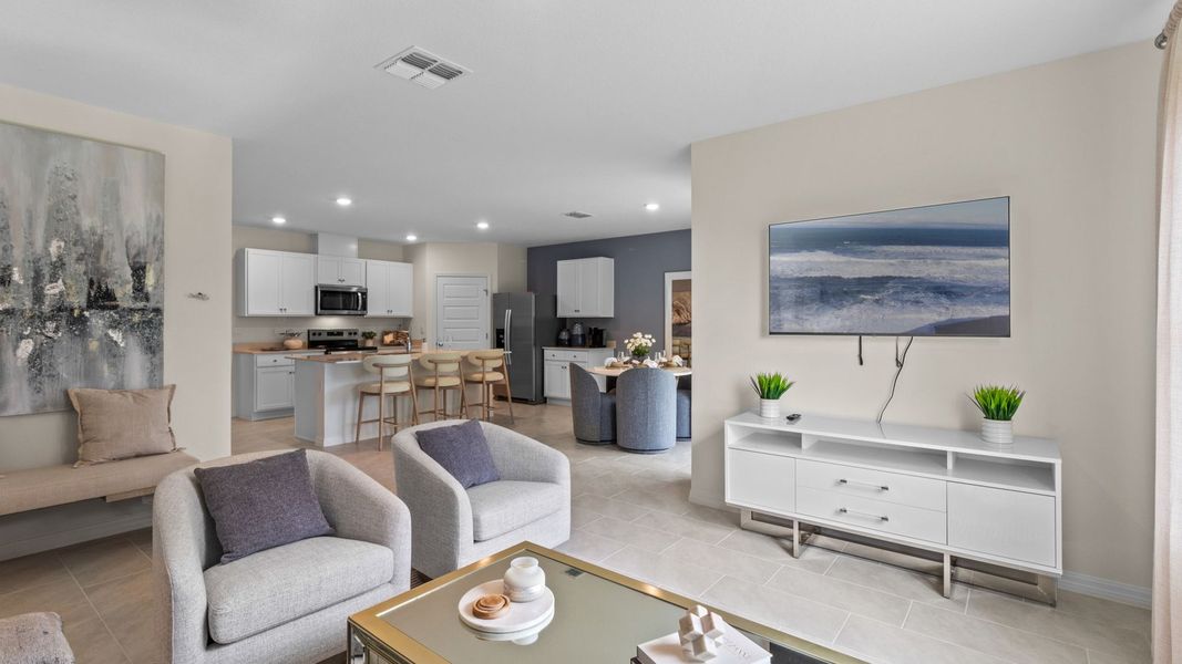 Furnished interior view inside a new home in Sun N Lake, Sebring (Image 23).