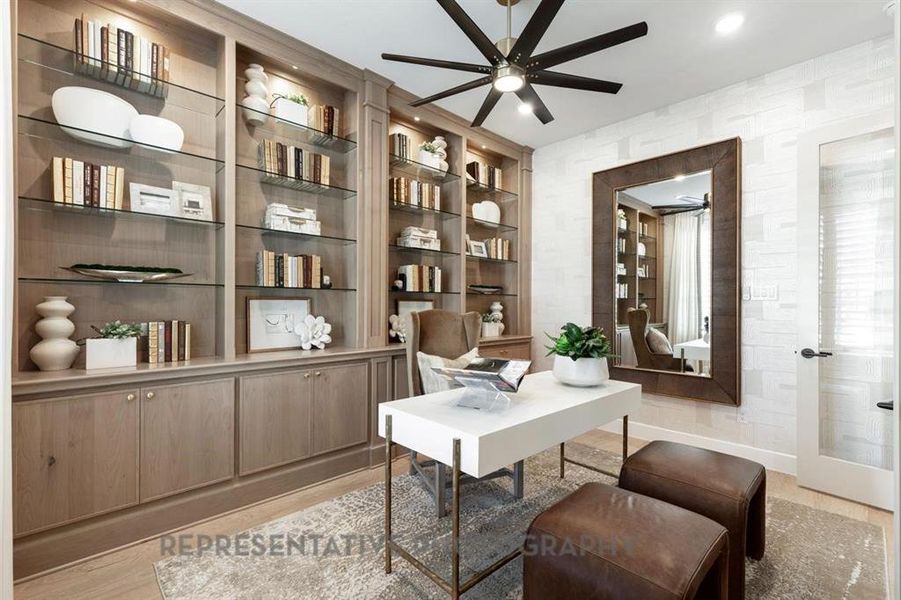 Furnished interior view inside a new home in Star Trail, Prosper (Image 26).