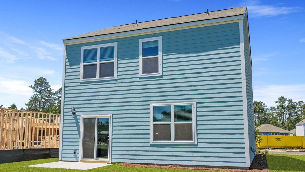 Exterior details and patio area of a home in Hillcrest, Ravenel (Image 20).