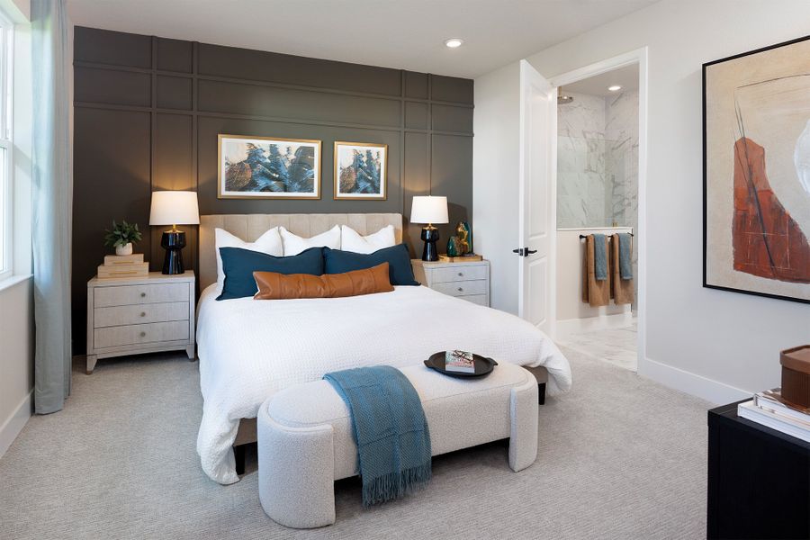 Representative furnished interior of a home built from the The Bishop by David Weekley Homes in Gracewater at Sarasota, Sarasota (Image 3).