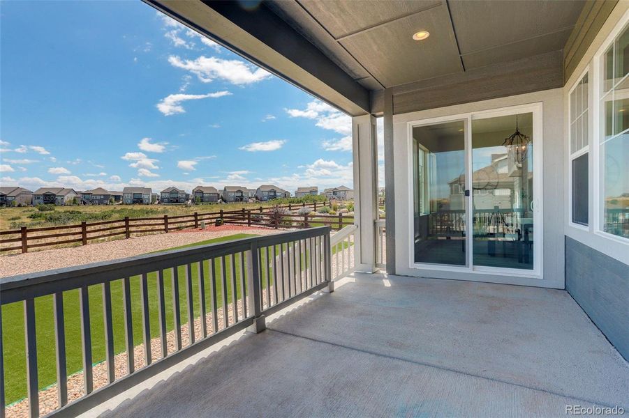 Covered back patio Covered back patio