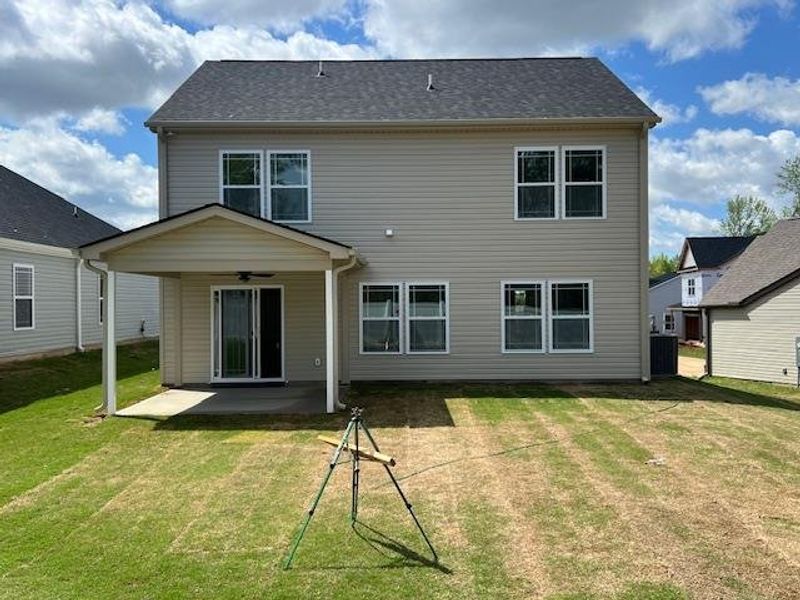 Front exterior of a new home in Cleveland Meadows, Spartanburg, SC, highlighting curb appeal (Image 2).