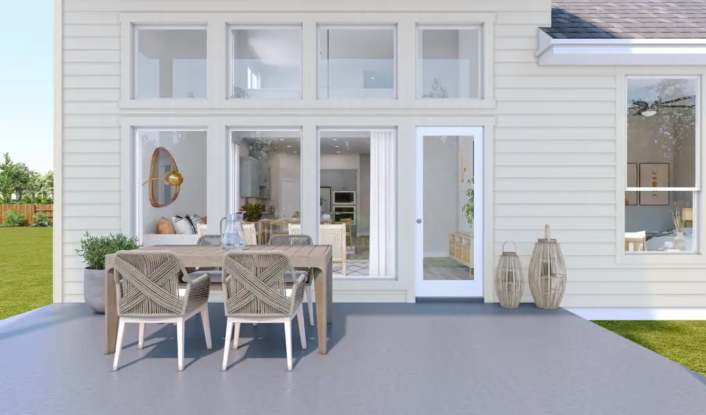 Representative exterior details of a home built from the Longspur by Tri Pointe Homes in Clopton Farms, Montgomery (Image 3). Representative exterior details of a home built from the Longspur by Tri Pointe Homes in Clopton Farms, Montgomery (Image 3).