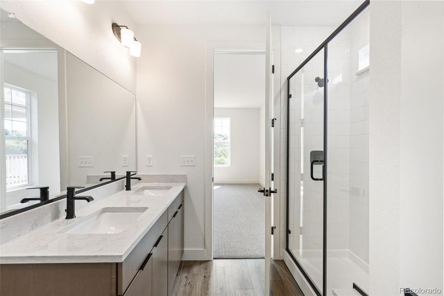 Furnished interior view inside a new home in Terrain Oak Valley, Castle Rock (Image 3).