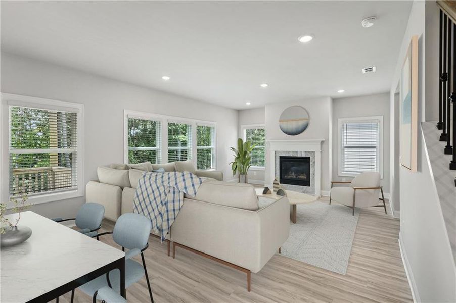 Furnished interior view inside a new home in Martin Springs - Estate Series, Lawrenceville (Image 8).