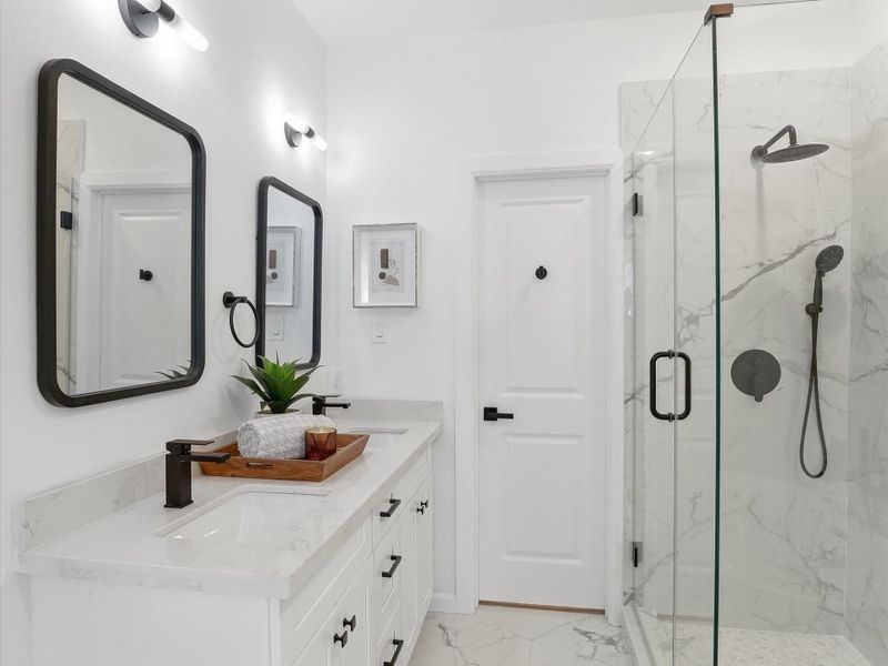 Furnished interior view inside a new home in , Houston (Image 17).