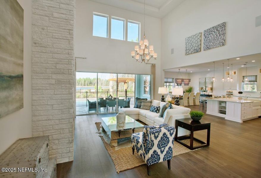 Furnished interior view inside a new home in , St. Johns (Image 10).