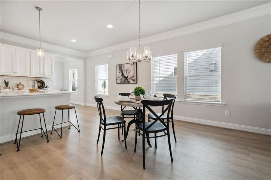 Furnished interior view inside a new home in , Dawsonville (Image 6).