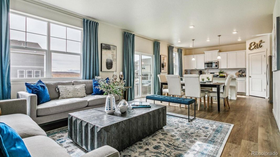 Furnished interior view inside a new home in Settlers Crossing, Commerce City (Image 15).
