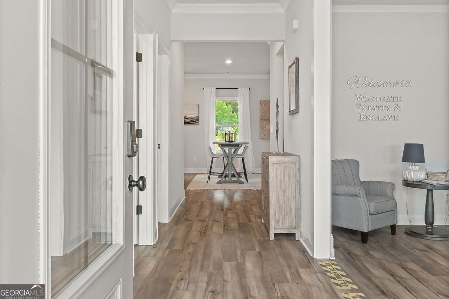 Furnished interior view inside a new home in Ponderosa Farms Manor, Gainesville (Image 5).