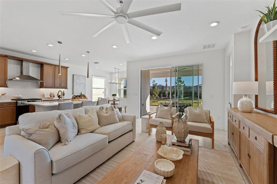 Furnished interior view inside a new home in Valencia Ridge, Wesley Chapel (Image 9).