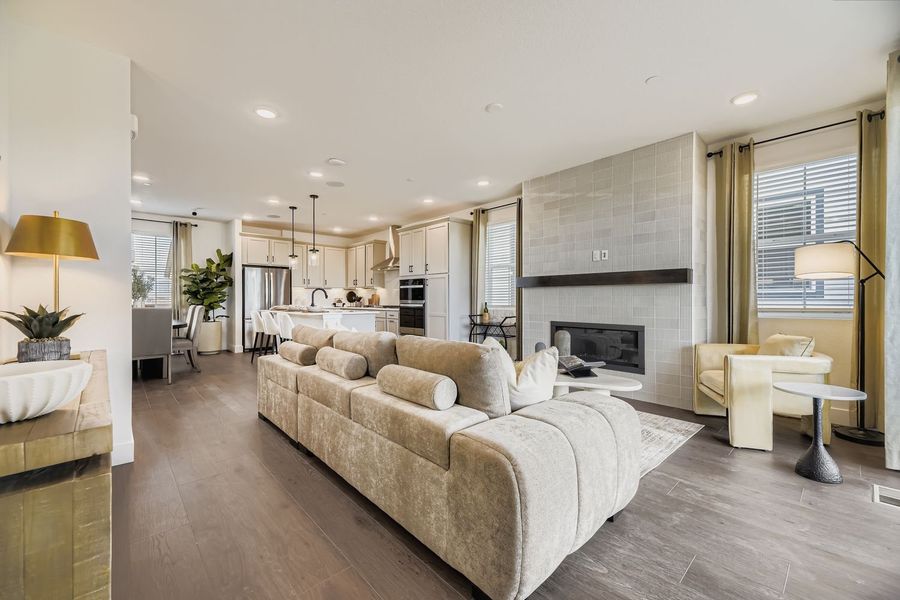 Representative furnished interior of a home built from the Apex Two by Brookfield Residential in Uplands, Westminster (Image 9).