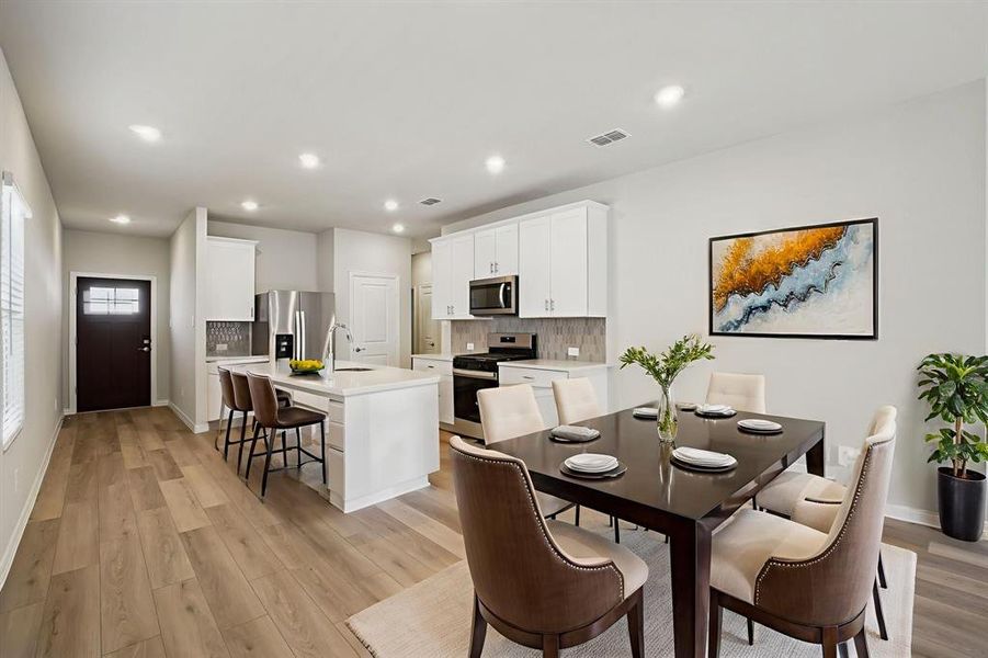 Furnished interior view inside a new home in Trails of Lavon - Spring Series, Lavon (Image 18).