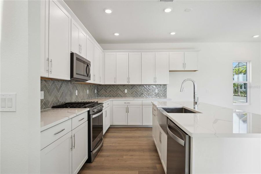 Furnished interior view inside a new home in Bungalow Walk at Lakewood Ranch, Lakewood Ranch (Image 3).