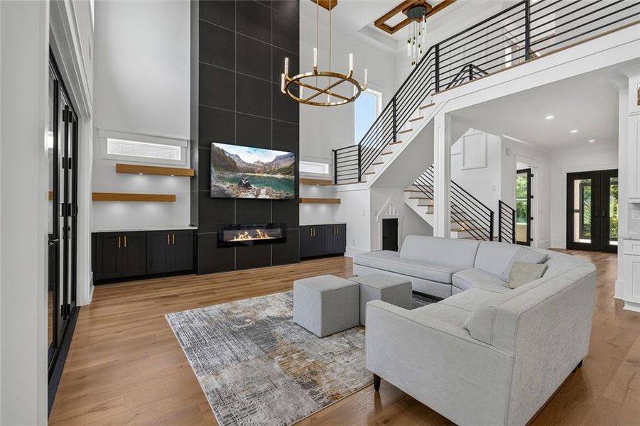 Furnished interior view inside a new home in , Braselton (Image 20).