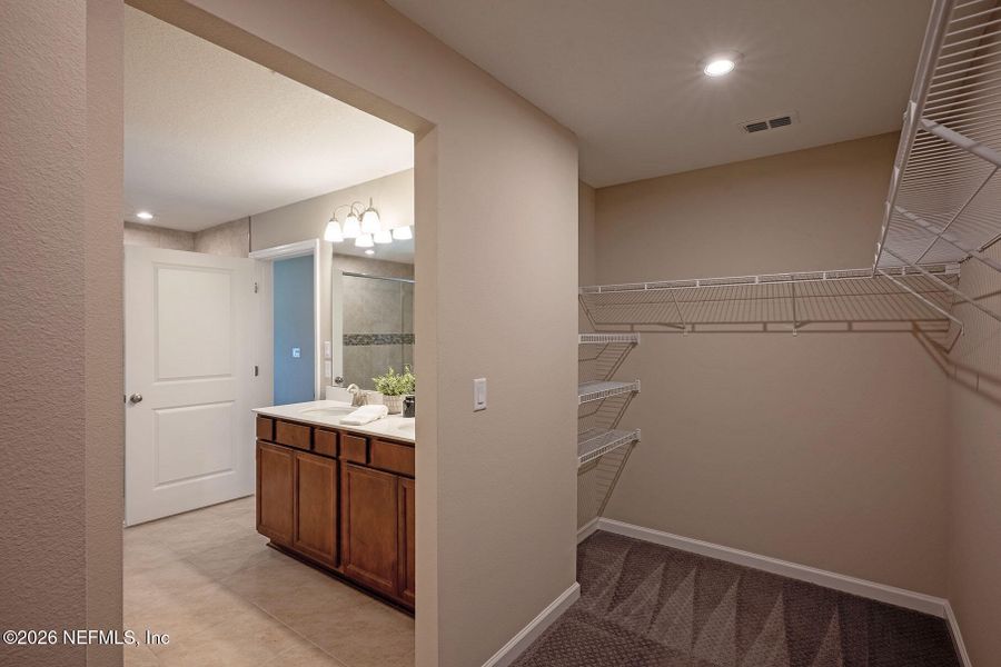 Furnished interior view inside a new home in Edinburgh Village, Jacksonville (Image 57).