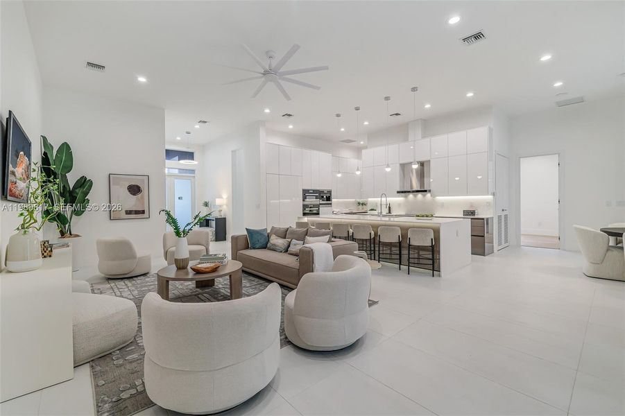 Furnished interior view inside a new home in , Biscayne Park (Image 15).