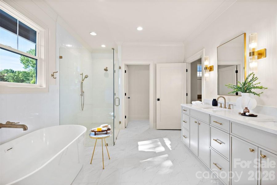 Furnished interior view inside a new home in , Charlotte (Image 15).