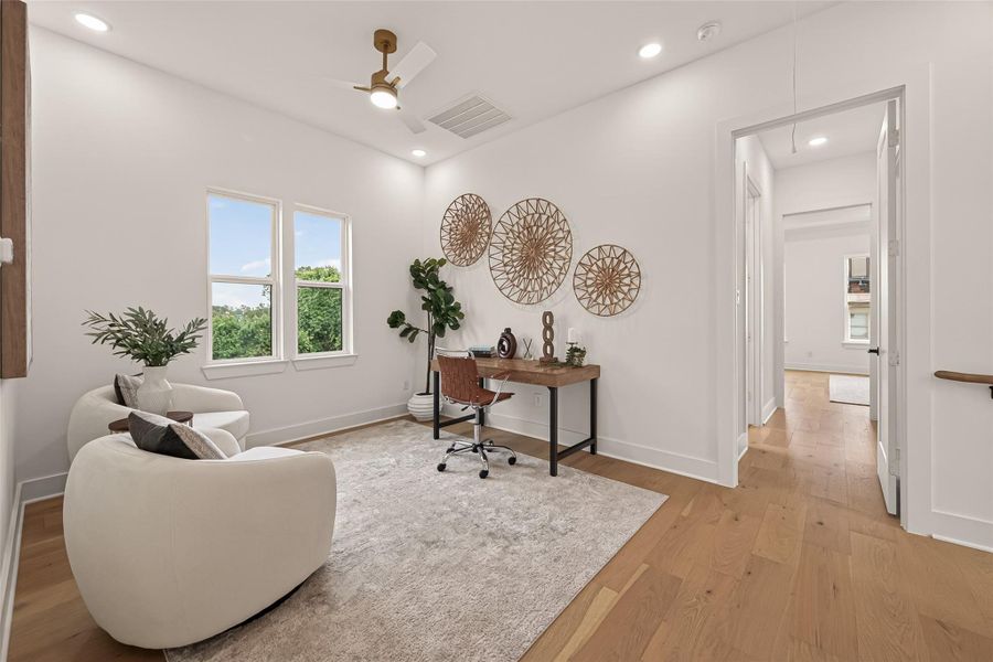 Furnished interior view inside a new home in , Houston (Image 19).