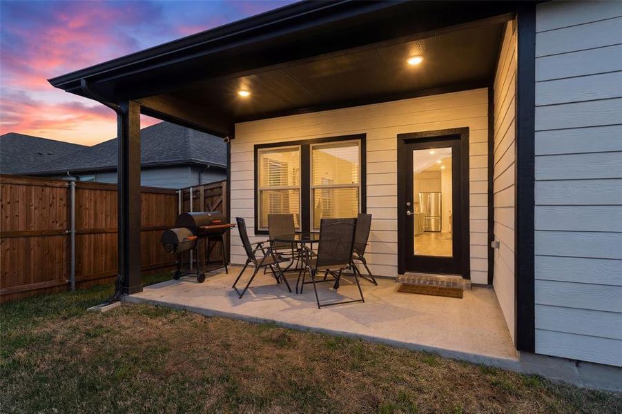 Exterior details and patio area of a home in Lakehaven - Spring Series, Farmersville (Image 4).