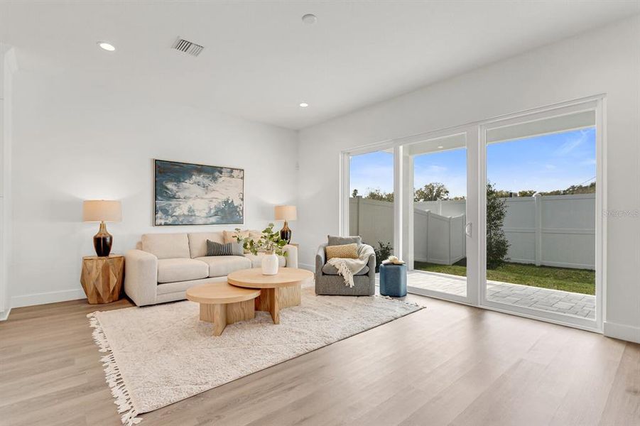 Another unit in the community that has been staged with furniture