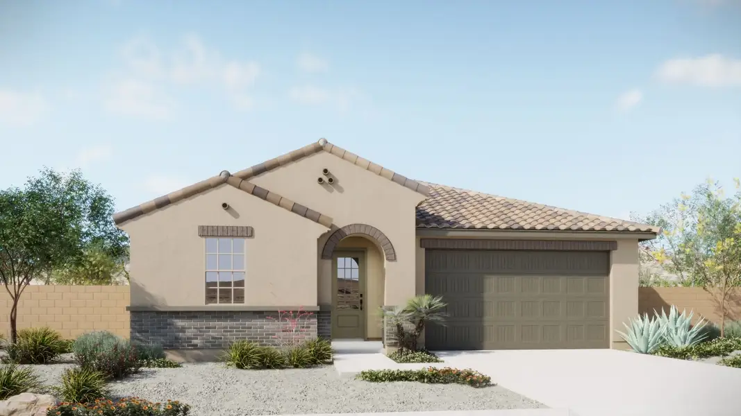 Representative exterior photo of a completed home built from the Aqua by Mattamy Homes in Covena Pointe, Vail, AZ (Image 3).
