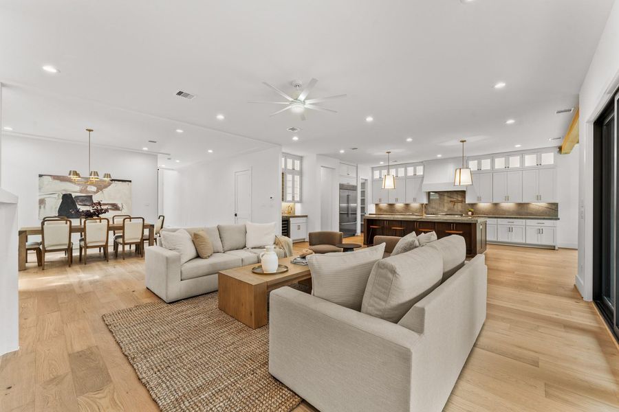 Furnished interior view inside a new home in , West University Place (Image 7).