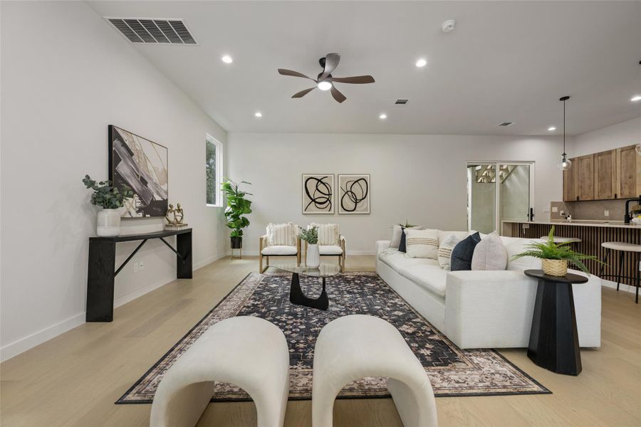 Furnished interior view inside a new home in , Austin (Image 16). Furnished interior view inside a new home in , Austin (Image 16).