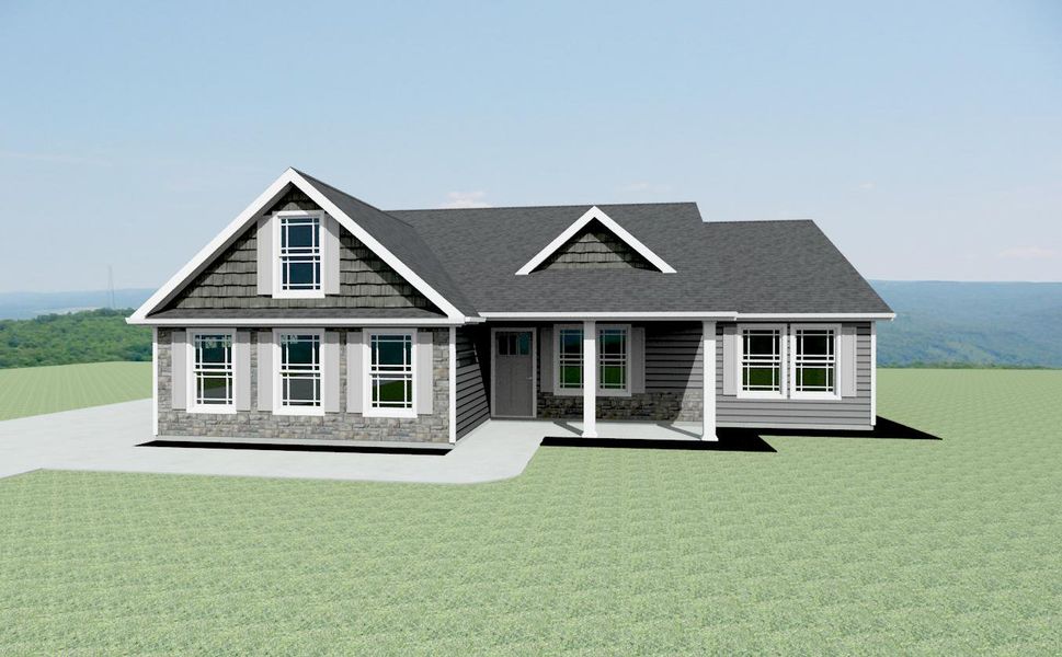 Representative rendering of the exterior for the Archer by Enchanted Homes (Image 5).