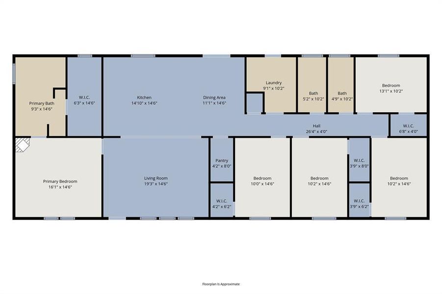 2D floor plan layout of this home in , Moody, TX (Image 1). 2D floor plan layout of this home in , Moody, TX (Image 1).