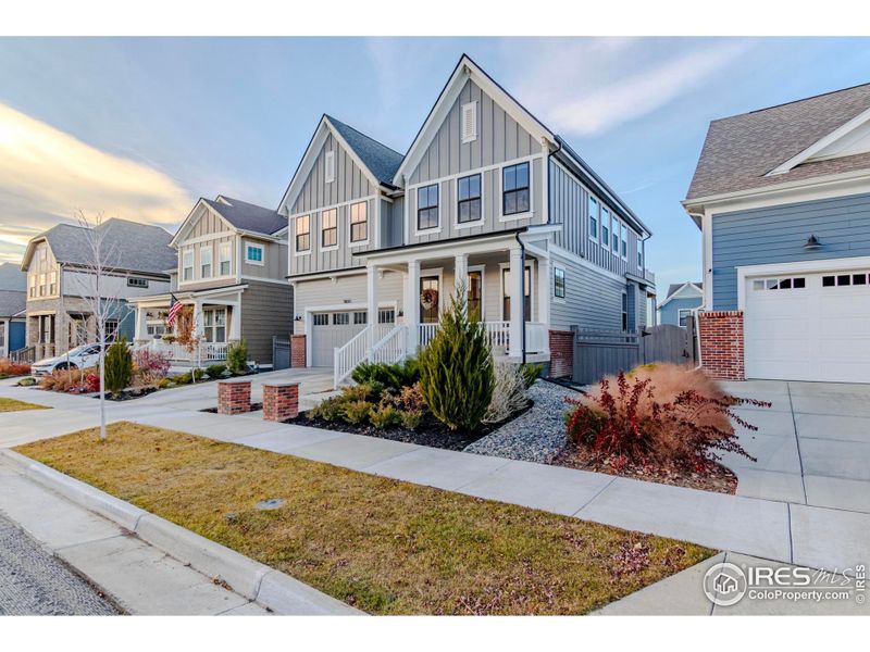 Front exterior of a new home in , Erie, CO, highlighting curb appeal (Image 2). Front exterior of a new home in , Erie, CO, highlighting curb appeal (Image 2).